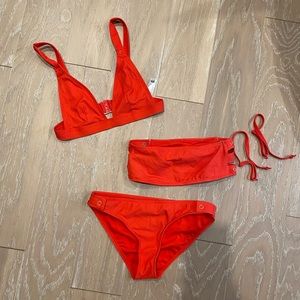 Never worn red bikini